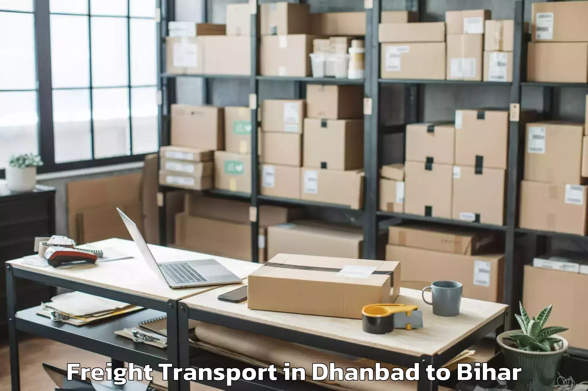 Trusted Dhanbad to Waris Aliganj Freight Transport